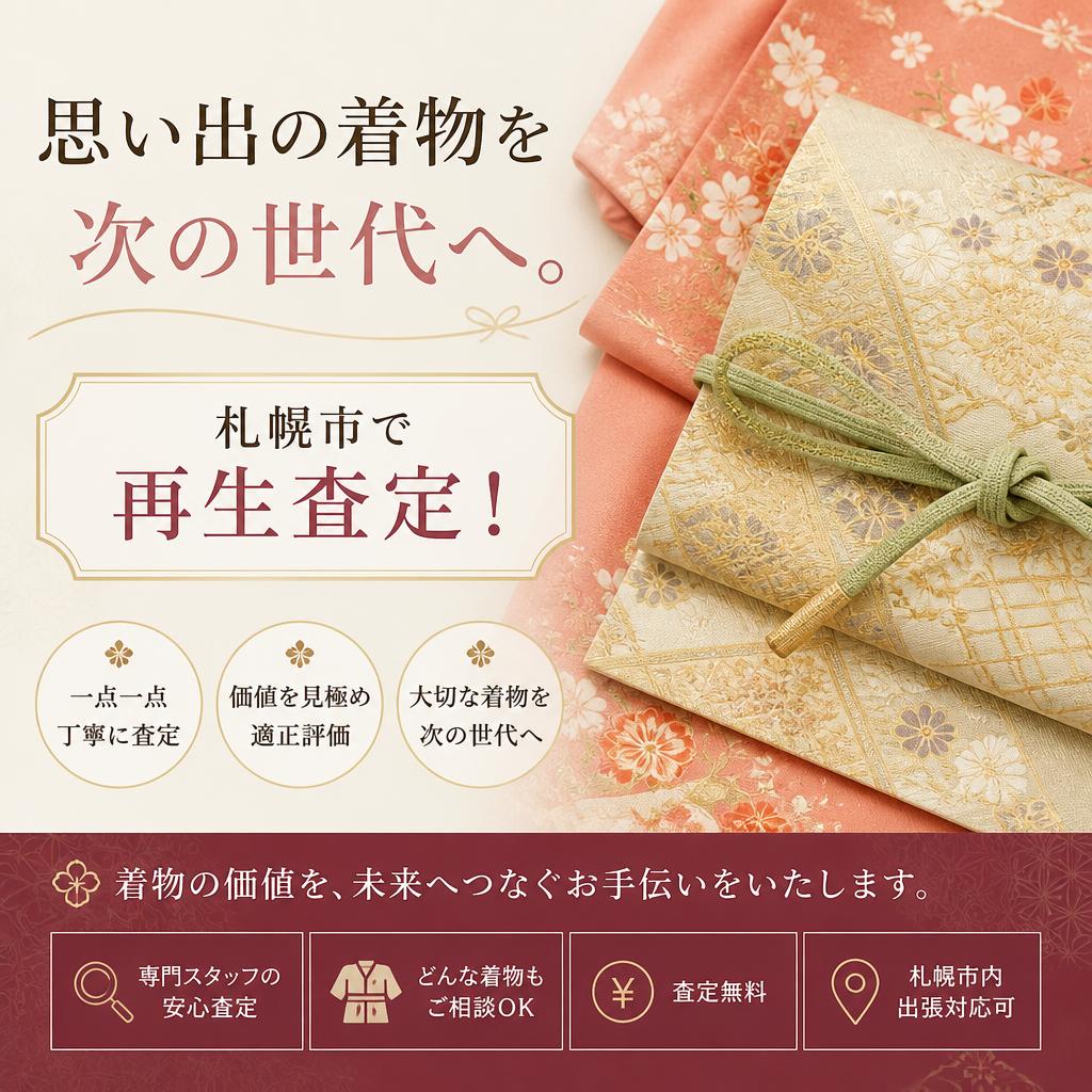思い出の着物を次の世代へ。札幌市で再生査定！